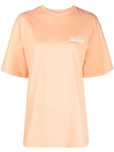 MSGM t-shirt à logo imprimé - Orange