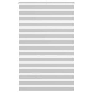 VidaXL Zebra rolgordijn 150x230 cm stofbreedte 145,9 cm lichtgrijs