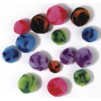 100x knutsel pompons assortiment