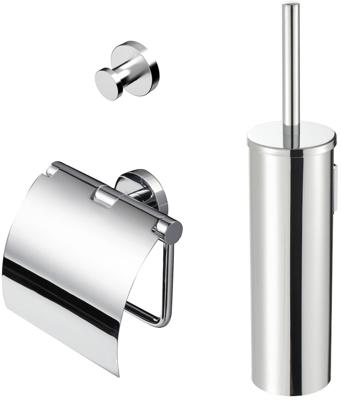 Geesa Nemox toilet accessoireset 3-in-1 Chroom