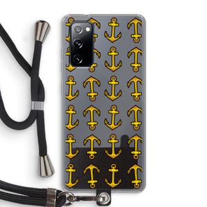 Musketon Anchor: Samsung Galaxy S20 FE / S20 FE 5G Transparant Hoesje met koord