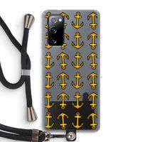 Musketon Anchor: Samsung Galaxy S20 FE / S20 FE 5G Transparant Hoesje met koord
