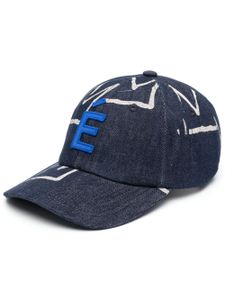 Etudes casquette en coton biologique à imprimé graphique - Bleu