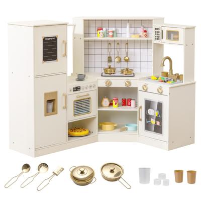 Speelkeuken voor Kinderen met een Ijsmachine Kookplaat Oven Magnetron Vaatwasser Kraan en Kookaccessoires