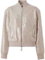 Burberry veste bomber à ornements en sequins - Tons neutres