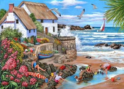 Seaspray Cottages Puzzel 1000 Stukjes