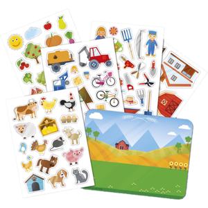 Auto raamstickers - 90x stuks - boerderij herbruikbaar