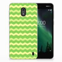 Nokia 2 | TPU bumper | Waves Green