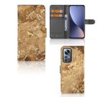 Xiaomi 12 Pro | Bookcase | Marmer Creme Xiaomi 12 Pro | Bookcase | Marmer Creme