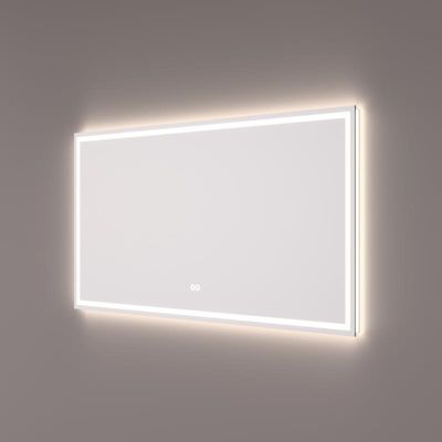 Badkamerspiegel SPV9000 | 120x70 cm | Directe- en indirecte LED verlichting | Touch button | Met spiegelverwarming