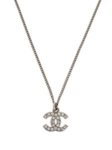 CHANEL Pre-Owned collier à strass (2010) - Argent