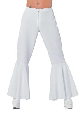Hippie broek bi-stretch man wit