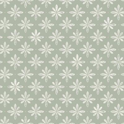 Dutch Wallcoverings Havsblick - Flora Light Green - Groen
