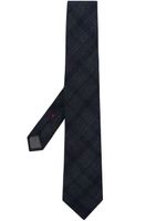 Brunello Cucinelli cravate en maille à effet chiné - Bleu
