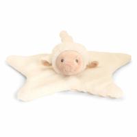 Keel Toys Pluche knuffeldoekje/tutteldoekje - schaap/lammetje - 32 cm - zachte baby/peuter knuffels