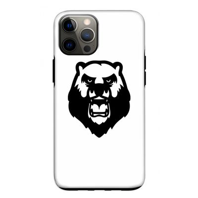 Angry Bear (white): iPhone 12 Tough Case