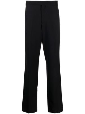 Lardini pantalon en laine à taille haute - Bleu