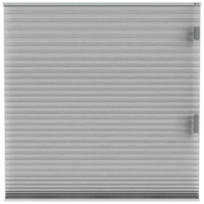 Leen Bakker - Fenstr Plisségordijn Brisbane Dubbel 25mm Lichtdoorlatend - (20228) - Polyester - Grijs - 120x10x10 Cm