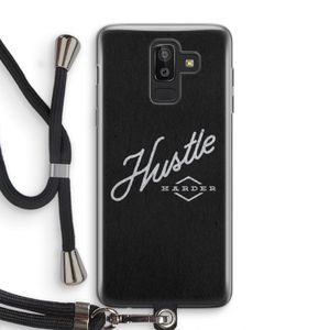 Hustle: Samsung Galaxy J8 (2018) Transparant Hoesje met koord