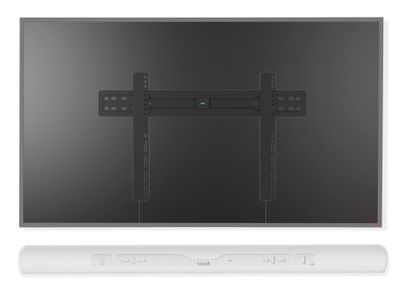 CavusMuurbeugels voor Sonos Arc & 37-70 Inch televisie TV beugel Wit