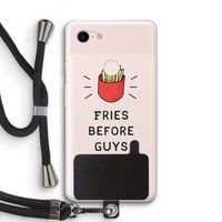 Fries before guys: Pixel 3 XL Transparant Hoesje met koord
