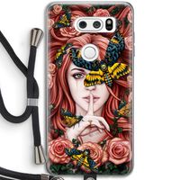 Lady Moth: LG V30 Transparant Hoesje met koord