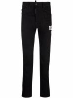 DSQUARED2 jean droit à taille mi-haute - Noir