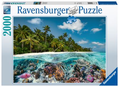 Ravensburger puzzel Een duik op de Malediven 2000 stukjes