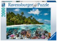 Ravensburger puzzel 2000 stukjes een duik op de Malediven - thumbnail