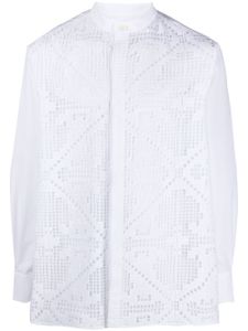 Valentino Garavani chemise en maille pointelle - Blanc