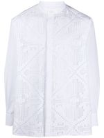 Valentino Garavani chemise en maille pointelle - Blanc