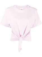 ISABEL MARANT t-shirt noué à manches courtes - Rose