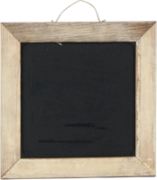 Krijtbord met touw 33,5 x 33,5 cm - Vatenhandel stijf