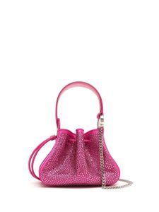 Oscar de la Renta sac seau à ornements en cristal - Rose