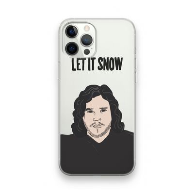 Let It Snow: iPhone 12 Pro Transparant Hoesje