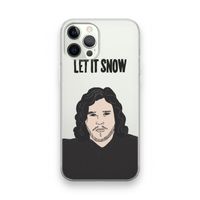 Let It Snow: iPhone 12 Pro Transparant Hoesje