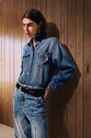 Ballon spijkerbroek met naden - BLUE - 36