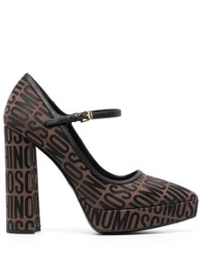 Moschino escarpins 125 mm à talon épais - Marron