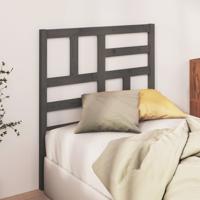 Hoofdbord 106x4x104 cm massief grenenhout grijs