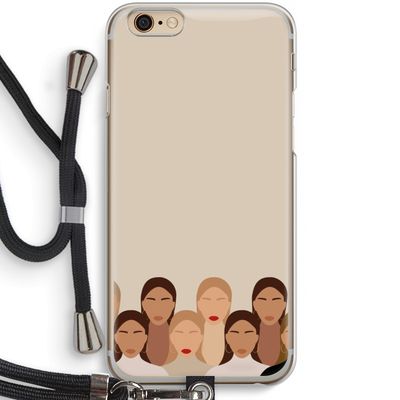 Girls girls girls: iPhone 6 / 6S Transparant Hoesje met koord