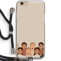 Girls girls girls: iPhone 6 / 6S Transparant Hoesje met koord