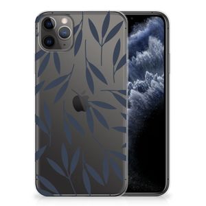 Apple iPhone 11 Pro Max TPU Case Leaves Blue