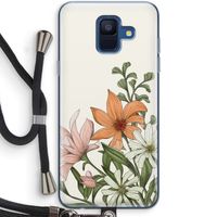 Floral bouquet: Samsung Galaxy A6 (2018) Transparant Hoesje met koord
