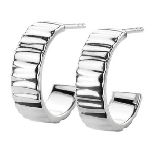 GALA DESIGN J0102 Oorringen Stairway zilver 15 mm