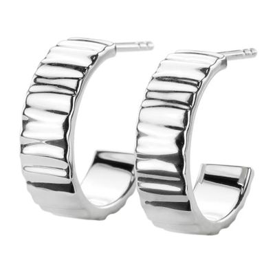 GALA DESIGN J0102 Oorringen Stairway zilver 15 mm