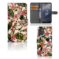 Nokia G60 Hoesje Flowers - thumbnail