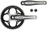 Miranda crankstel 48t 1+ voor 3/32" ketting aluminium zwart