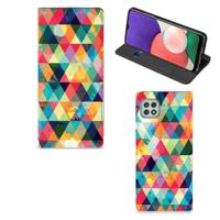 Samsung Galaxy A22 5G | Hoesje met Magneet | Geruit