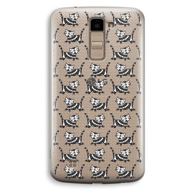 Zwarte poes: LG K10 (2016) Transparant Hoesje