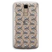 Zwarte poes: LG K10 (2016) Transparant Hoesje